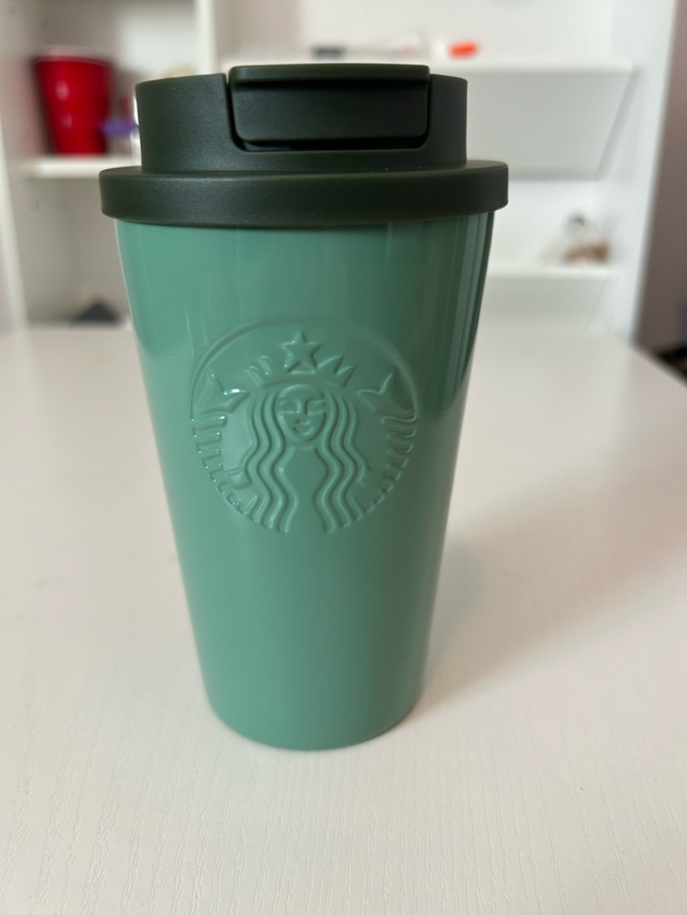 Starbucks Mint Green Tumbler with Dark Green Lid